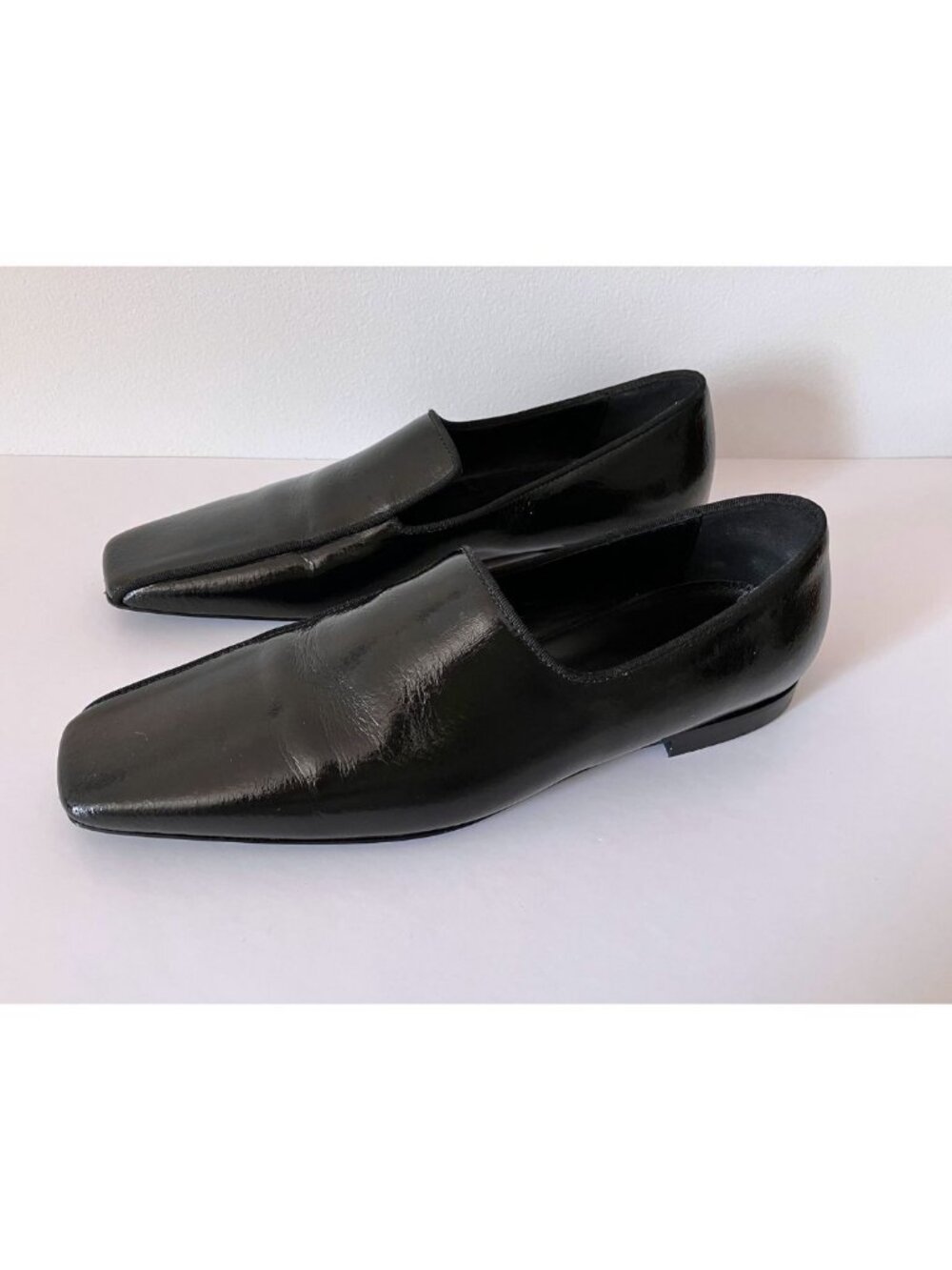 Toteme The Piped Patent-leather Loafers Black Size IT 36/ US 6 - Picture 6 of 11